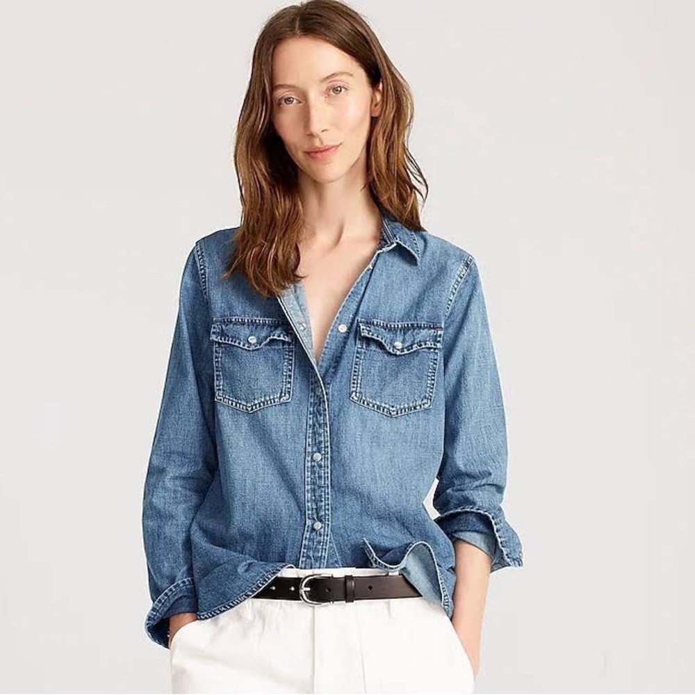 JCREW SLIM-FIT CHAMBRAY SHIRT